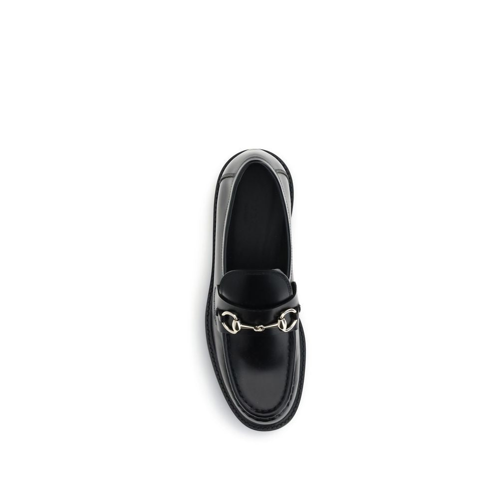 Gucci Black Calf Leather Slip On Loafers - AW25 - Detail view