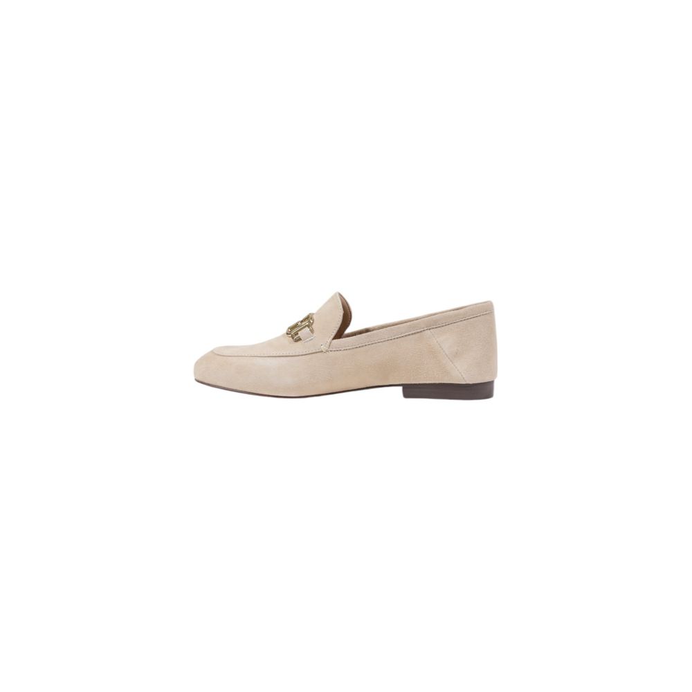 Guess Beige Leather Platform Pumps - Back view