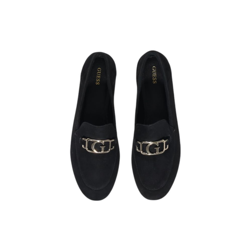 Guess Black Leather Platform Pumps - Close-up view