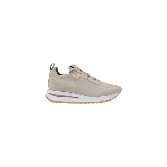 Guess Beige Polyester Low Top Sneakers - Front view