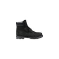 Timberland Black Leather Lace-Up Boots - Front view
