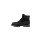 Timberland Black Leather Lace-Up Boots - Back view
