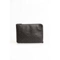 Trussardi Black Leather Men Clutch - Front view