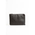 Trussardi Black Leather Men Clutch - Front view