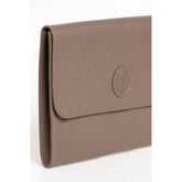 Trussardi Brown Polyester Men Clutch - Back view