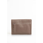 Trussardi Brown Polyester Men Clutch - Detail view