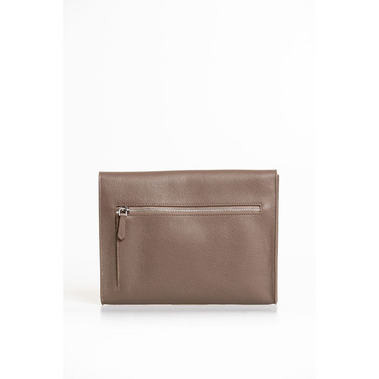 Trussardi Brown Polyester Men Clutch - Detail view