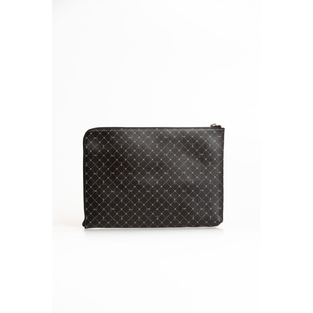 Trussardi Black Leather Men Clutch - Detail view