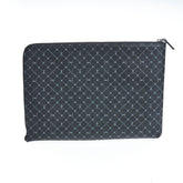 Trussardi Black Leather Clutch - Detail view