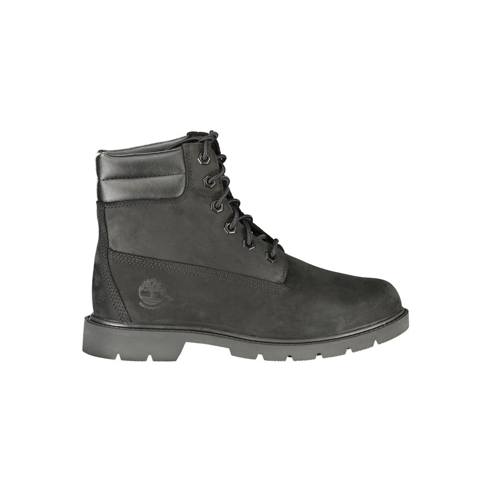 Timberland Black Leather Women Ankle Boot - Front view