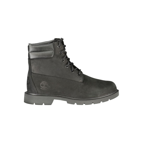 Timberland Black Leather Women Ankle Boot - Front view