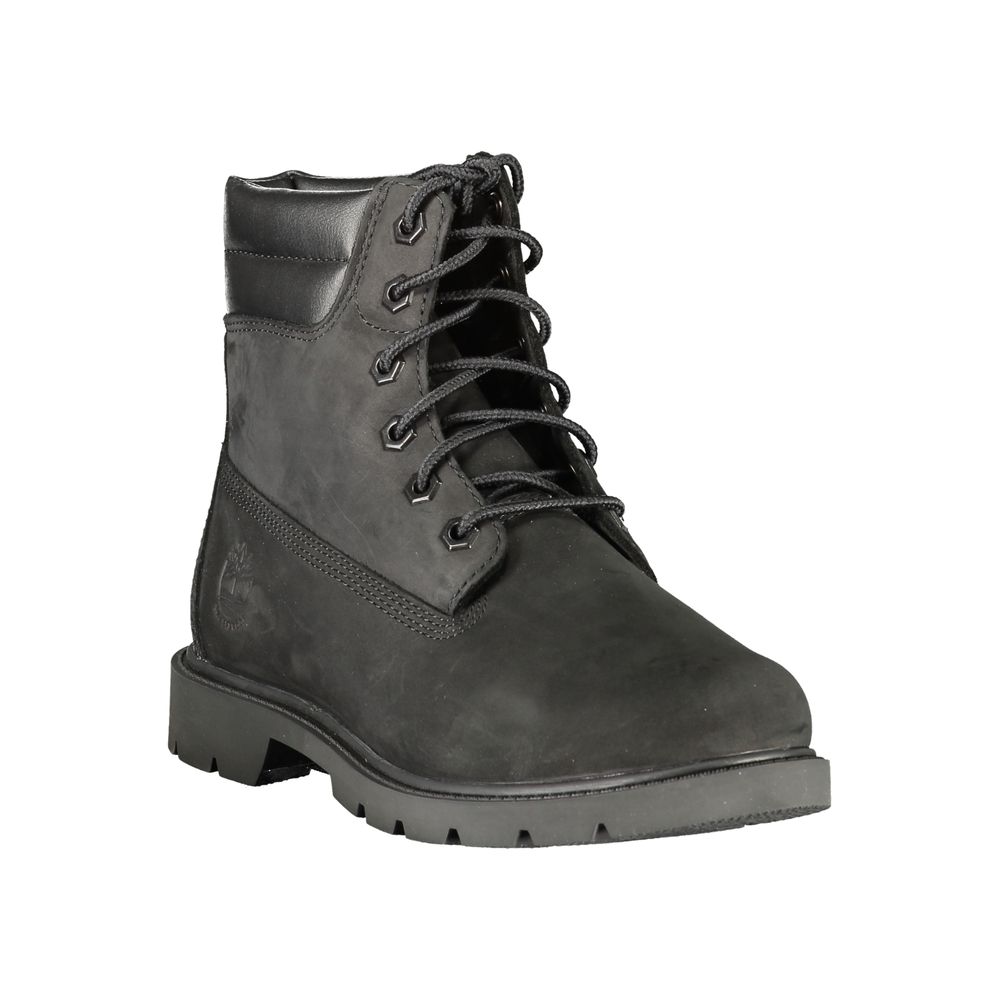 Timberland Black Leather Women Ankle Boot - Side view