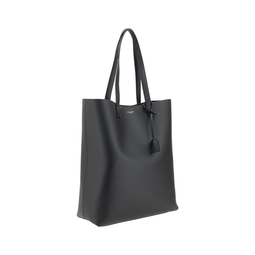 Saint Laurent Black Lamb Shoulder Bag - SS26 39.5×39.5cm - Side view
