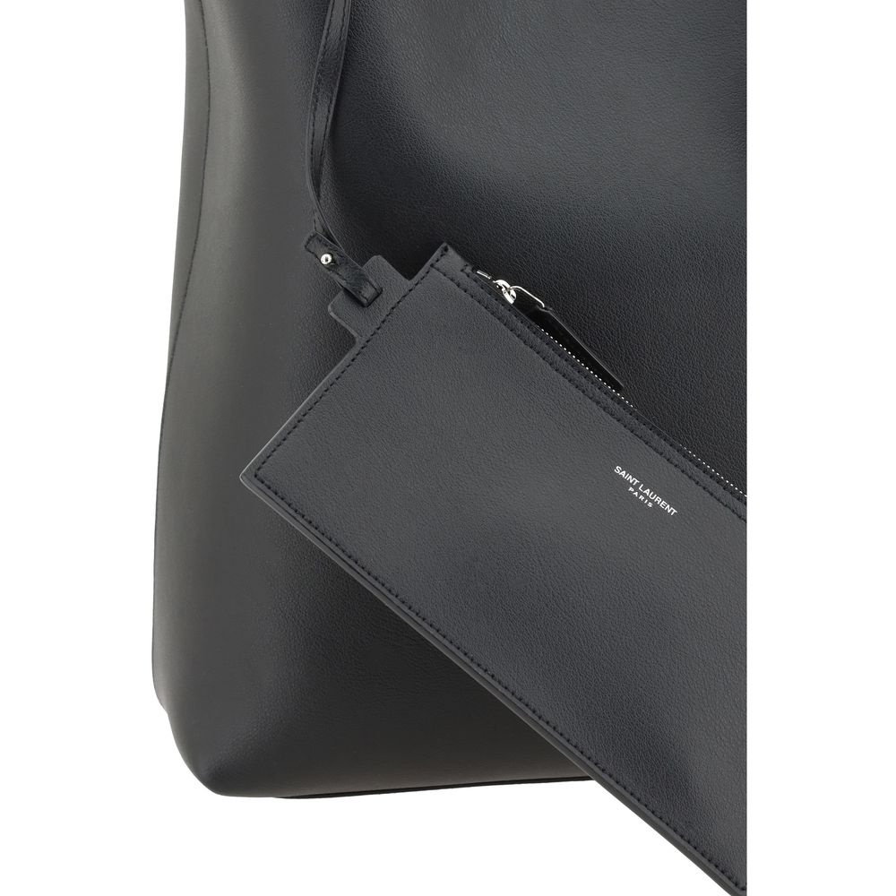 Saint Laurent Black Lamb Shoulder Bag - SS26 39.5×39.5cm - Detail view