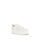 Prada White Calf Leather Platform Sneakers