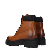 Prada Brown Leather Ankle Boots - Detail view