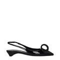 Prada Black Leather Flat Sandals (Ref. PR15433029648649) - Front view
