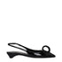 Prada Black Leather Flat Sandals (Ref. PR15433029648649) - Front view