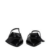 Prada Black Leather Flat Sandals (Ref. PR15433029648649) - Back view