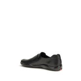Prada Black Calf Leather Slip On Loafers - SS26 (Ref. PR4D3612FD001070F0002) - Back view